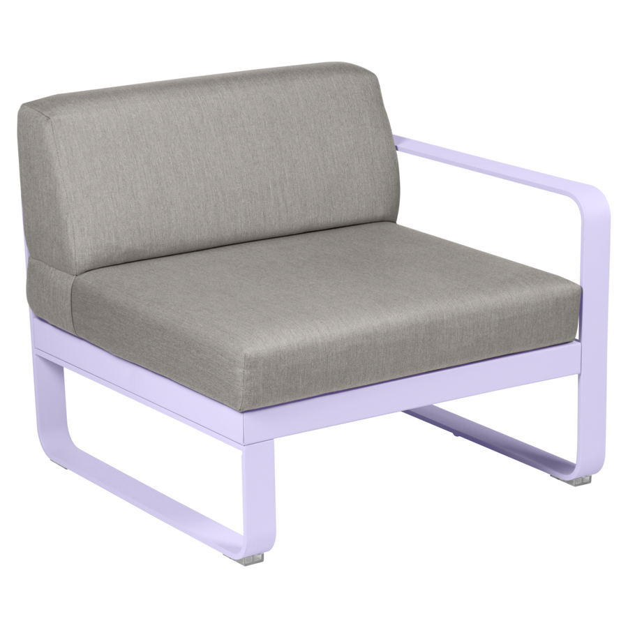 Fermob- Bellevie 1 Seater Right Module - Grey Taupe Cushions