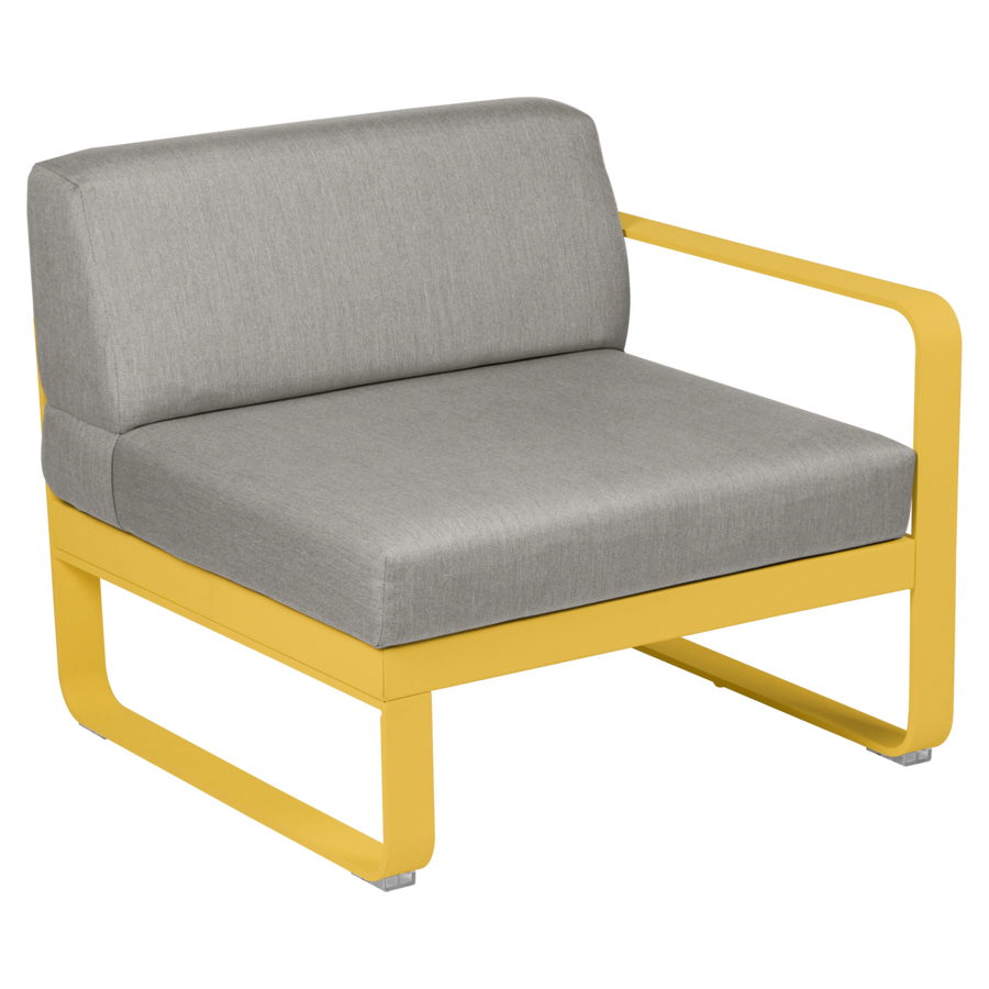Fermob- Bellevie 1 Seater Right Module - Grey Taupe Cushions