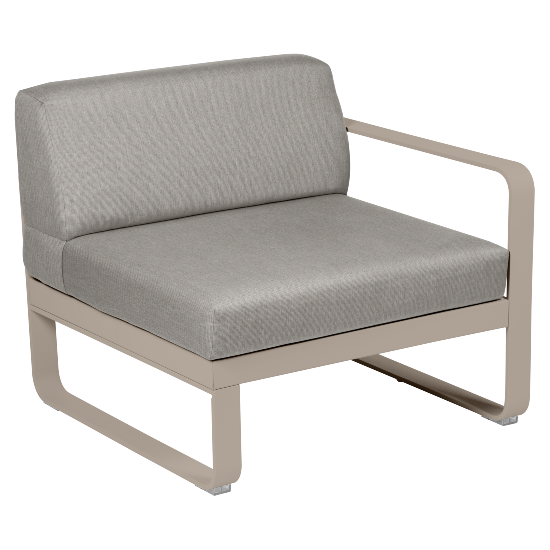 Fermob- Bellevie 1 Seater Right Module - Grey Taupe Cushions