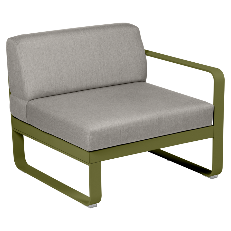 Fermob- Bellevie 1 Seater Right Module - Grey Taupe Cushions