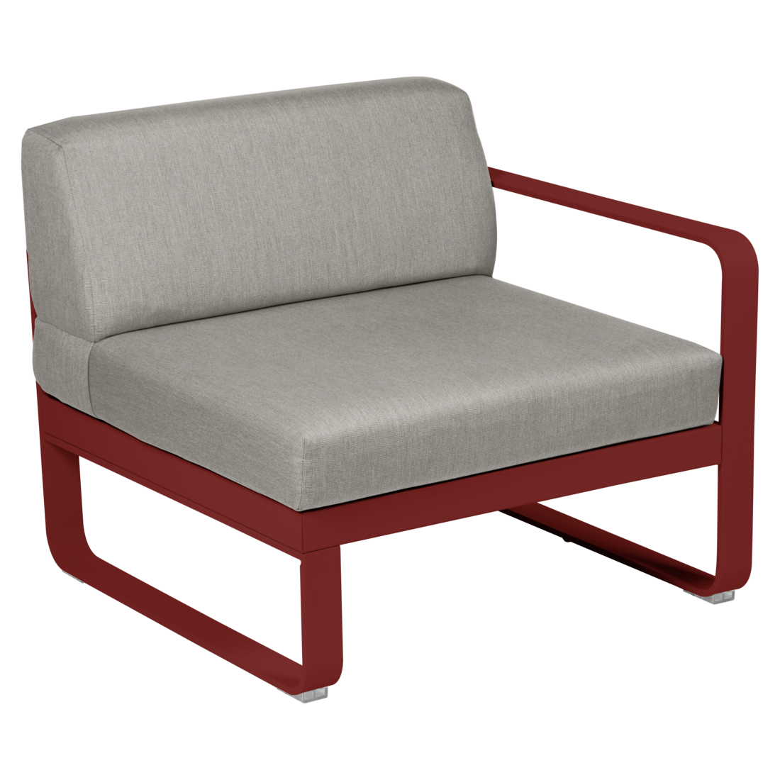Fermob- Bellevie 1 Seater Right Module - Grey Taupe Cushions