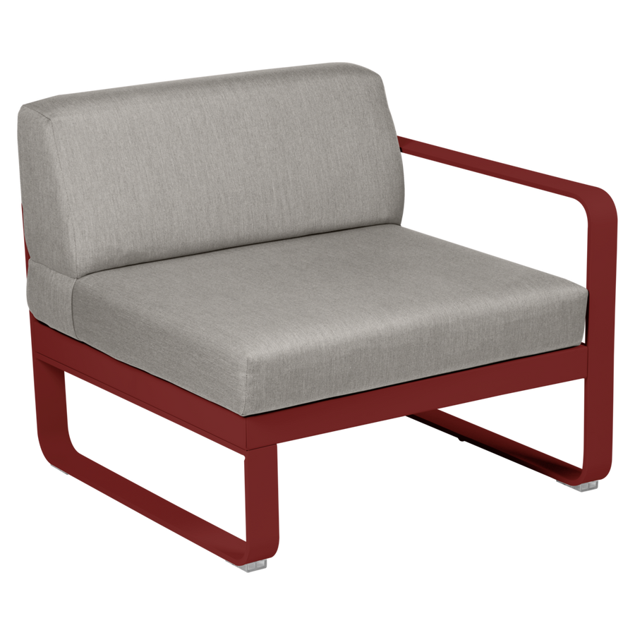 Fermob- Bellevie 1 Seater Right Module - Grey Taupe Cushions