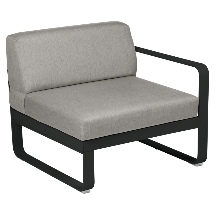 Fermob- Bellevie 1 Seater Right Module - Grey Taupe Cushions