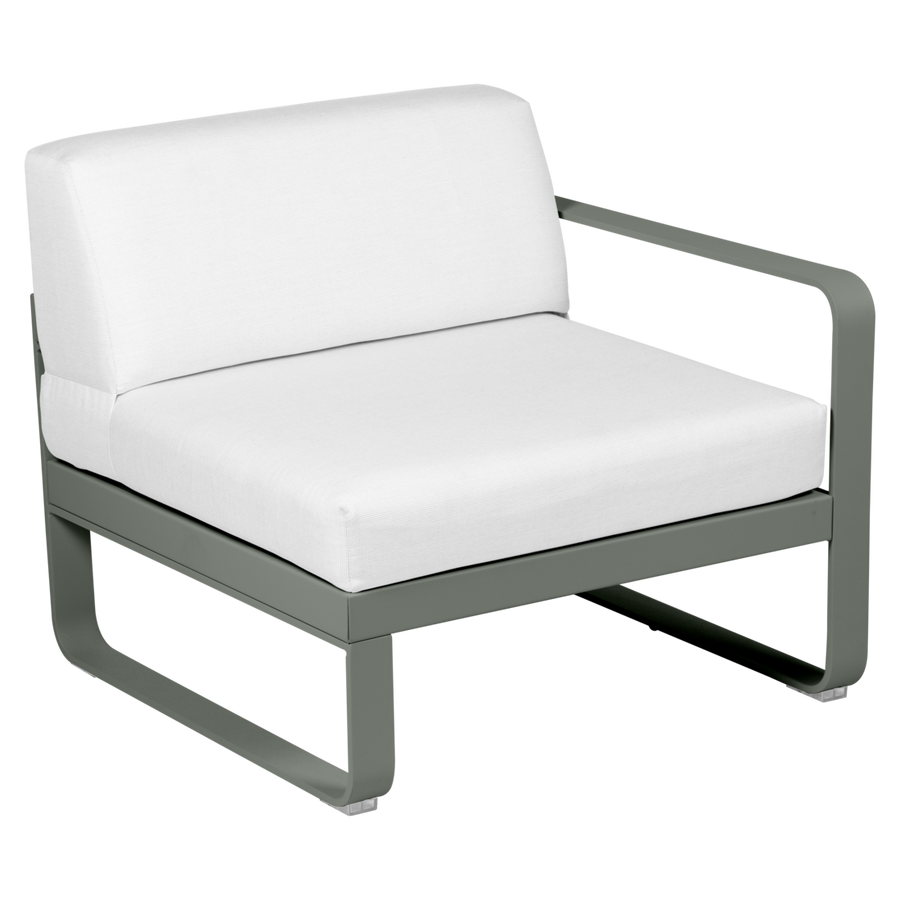 Fermob- Bellevie 1 Seater Right Module - Off White Cushions