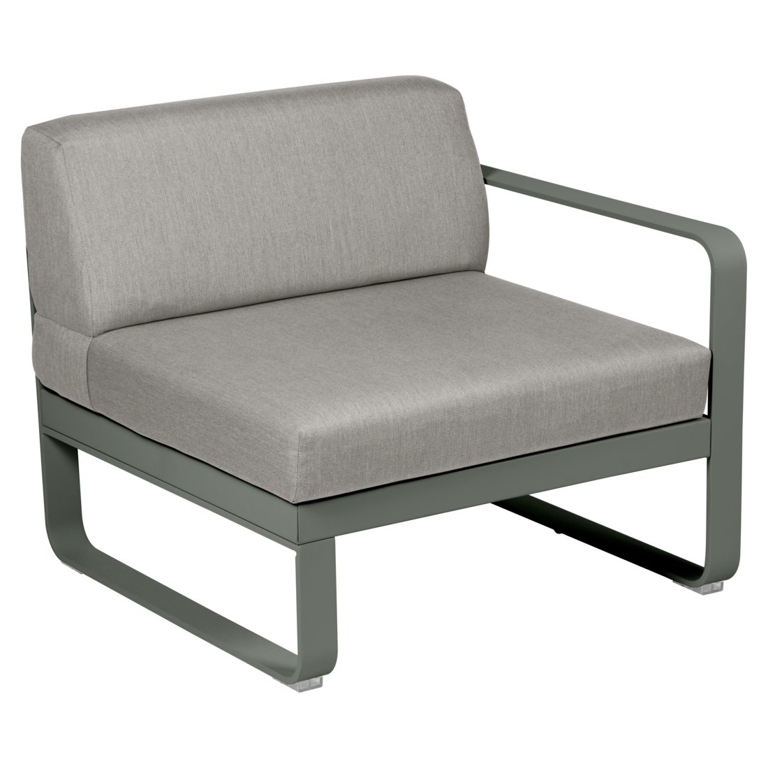 Fermob- Bellevie 1 Seater Right Module - Grey Taupe Cushions