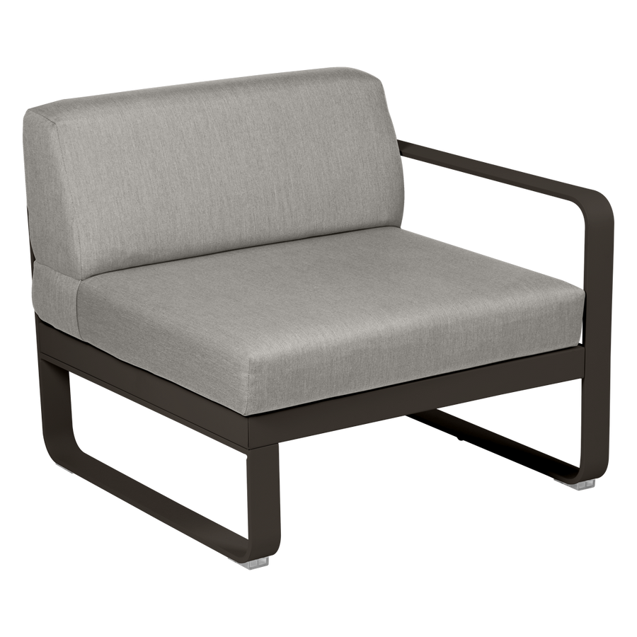 Fermob- Bellevie 1 Seater Right Module - Grey Taupe Cushions