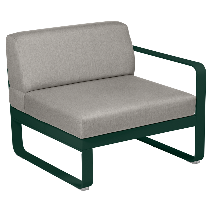 Fermob- Bellevie 1 Seater Right Module - Grey Taupe Cushions