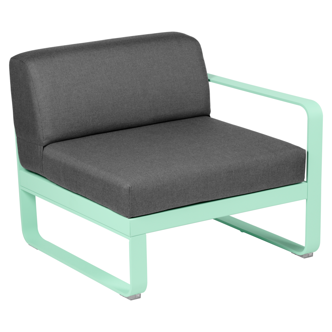 Fermob- Bellevie 1 Seater Right Module - Graphite Grey Cushions