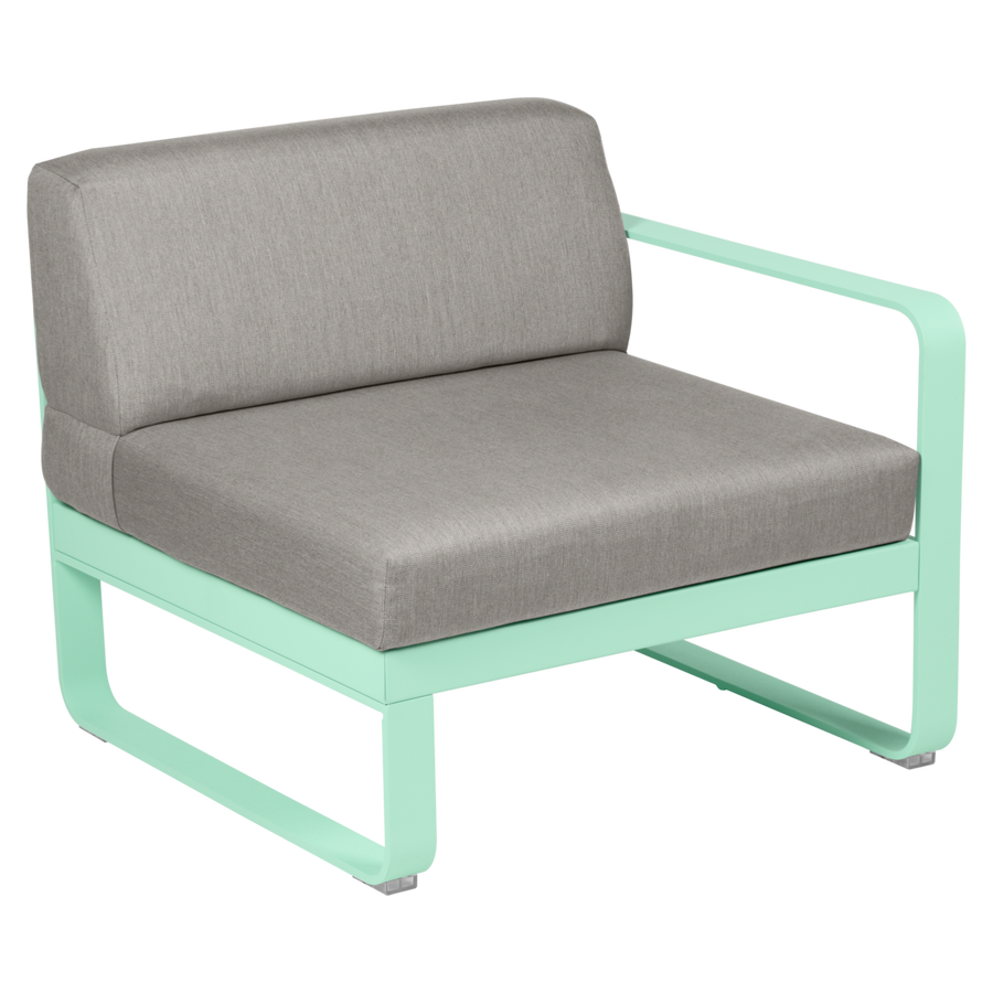 Fermob- Bellevie 1 Seater Right Module - Grey Taupe Cushions