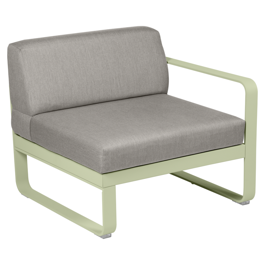Fermob- Bellevie 1 Seater Right Module - Grey Taupe Cushions