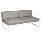Fermob- Bellevie 2 Seater Right Module - Grey Taupe Cushions