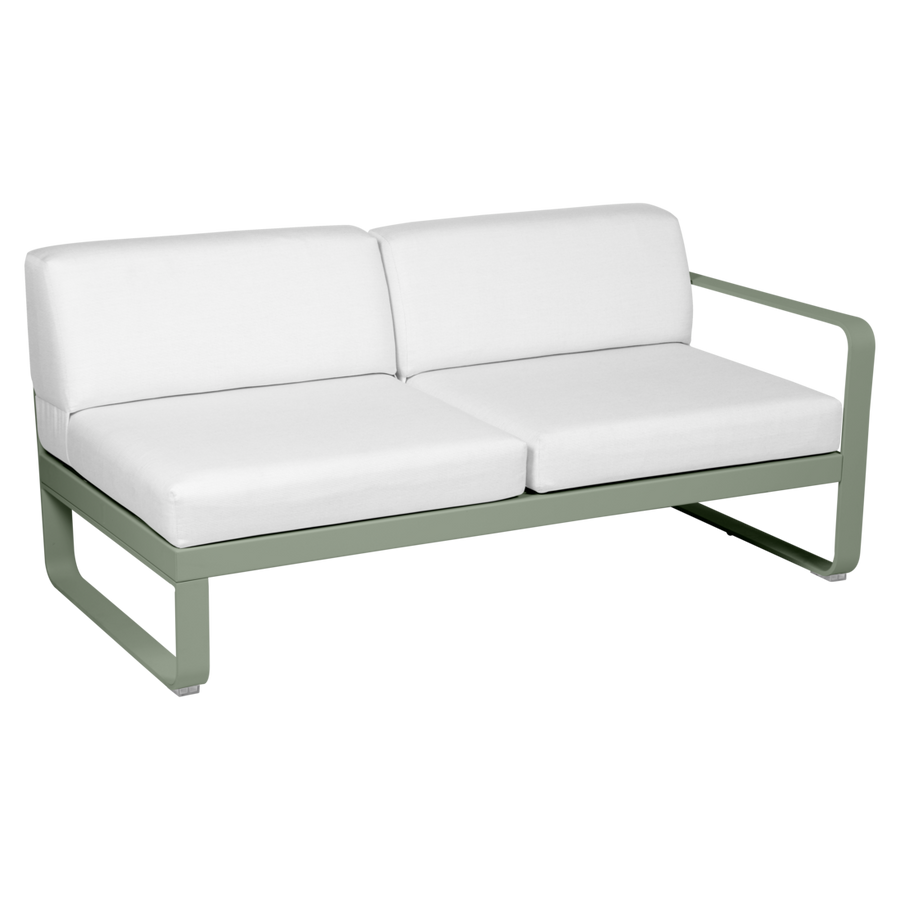 Fermob- Bellevie 2 Seater Right Module - Off White Cushions