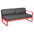 Fermob- Bellevie 2 Seater Right Module - Graphite Grey Cushions