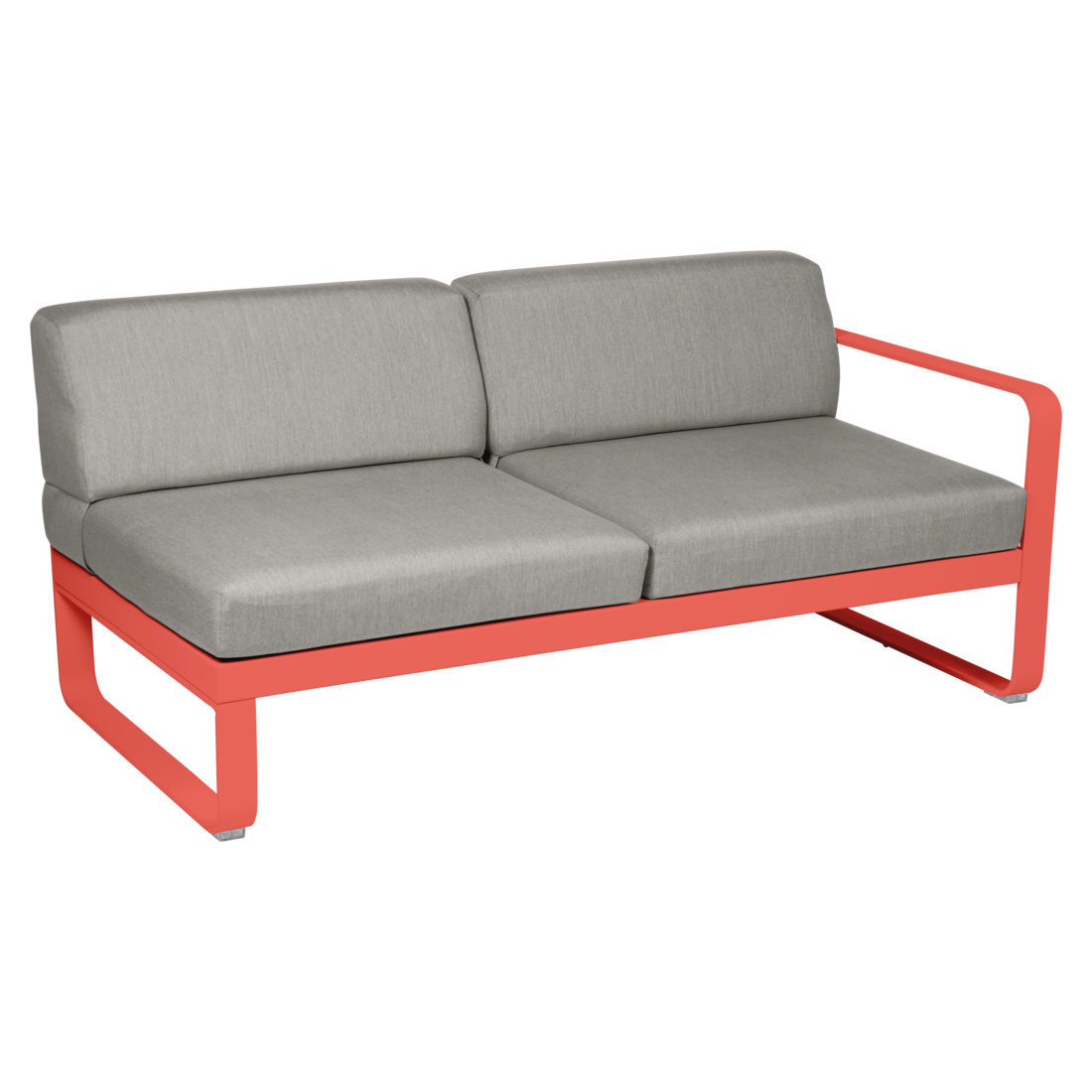 Fermob- Bellevie 2 Seater Right Module - Grey Taupe Cushions