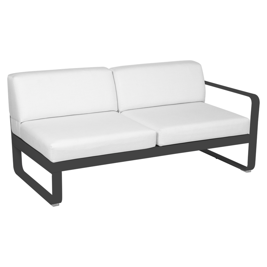 Fermob- Bellevie 2 Seater Right Module - Off White Cushions