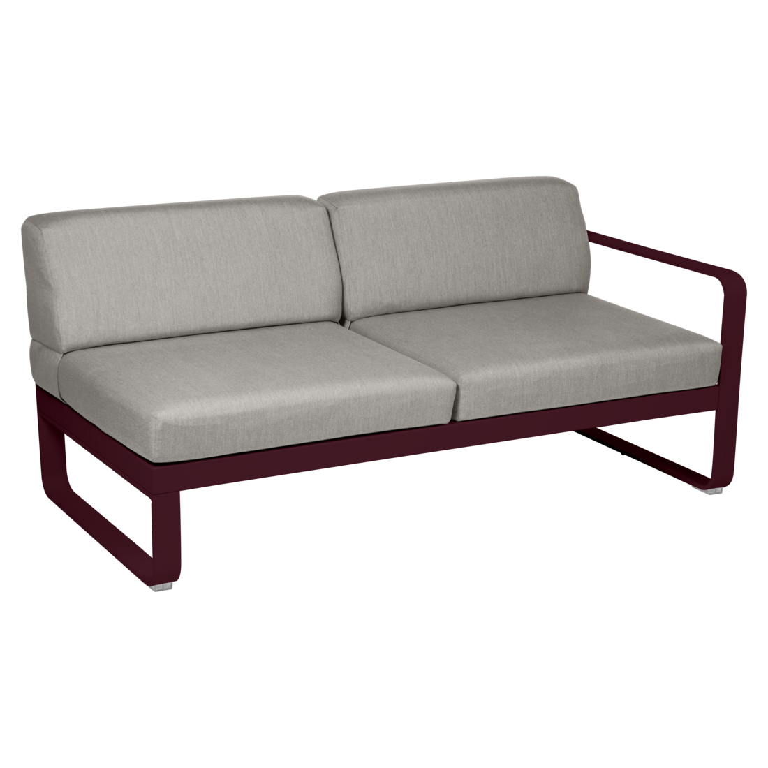Fermob- Bellevie 2 Seater Right Module - Grey Taupe Cushions