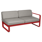 Fermob- Bellevie 2 Seater Right Module - Grey Taupe Cushions