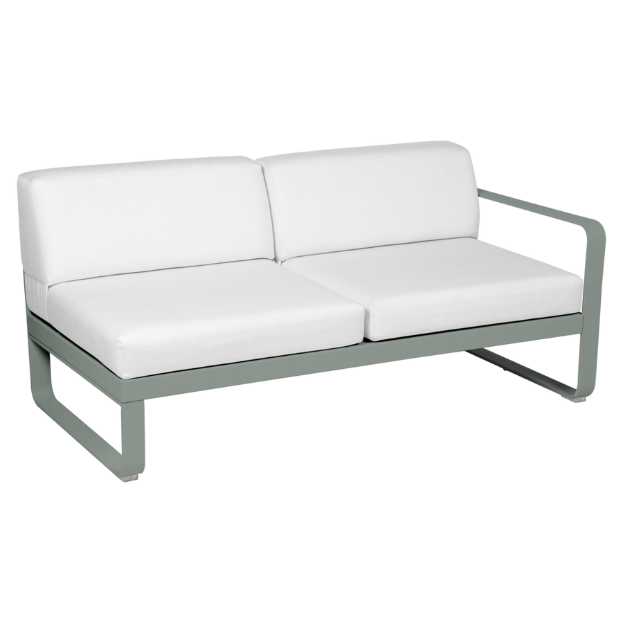 Fermob- Bellevie 2 Seater Right Module - Off White Cushions