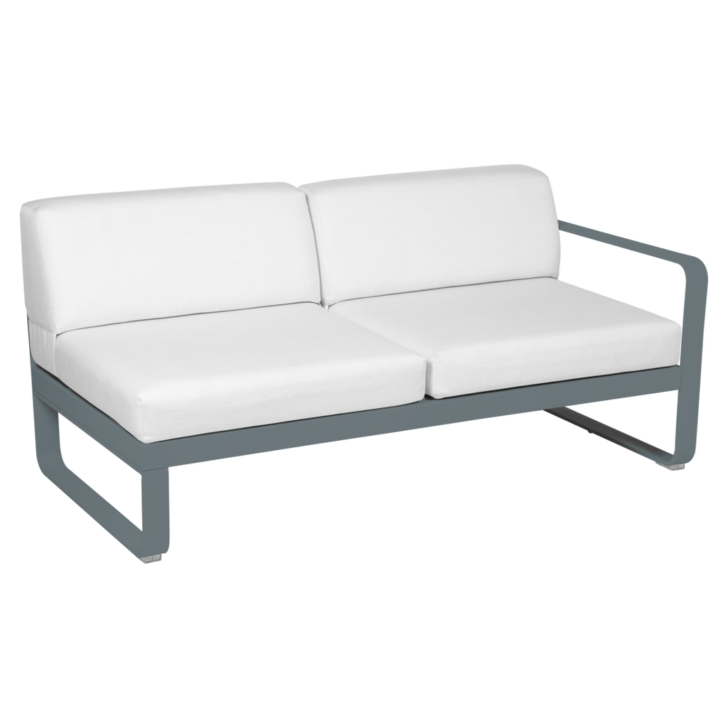 Fermob- Bellevie 2 Seater Right Module - Off White Cushions