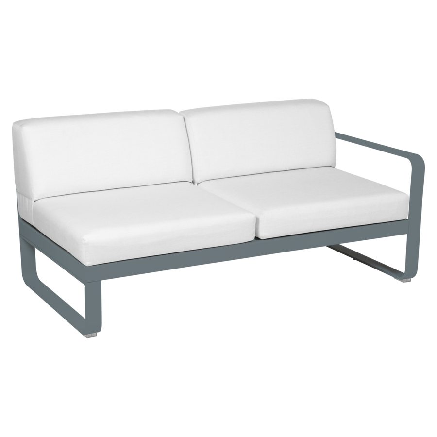 Fermob- Bellevie 2 Seater Right Module - Off White Cushions