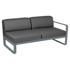 Fermob- Bellevie 2 Seater Right Module - Graphite Grey Cushions
