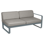 Fermob- Bellevie 2 Seater Right Module - Grey Taupe Cushions