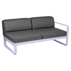 Fermob- Bellevie 2 Seater Right Module - Graphite Grey Cushions