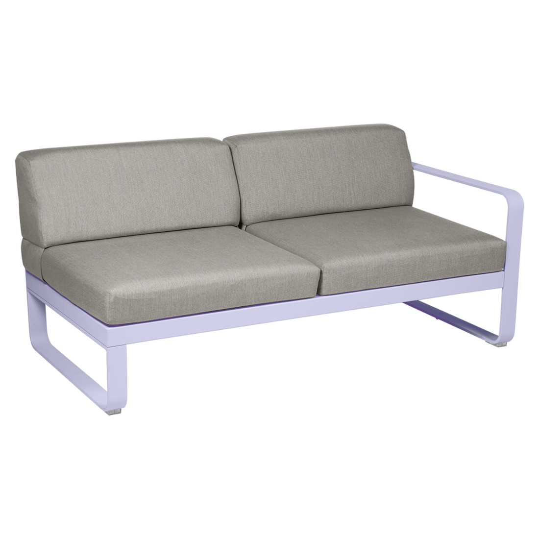 Fermob- Bellevie 2 Seater Right Module - Grey Taupe Cushions