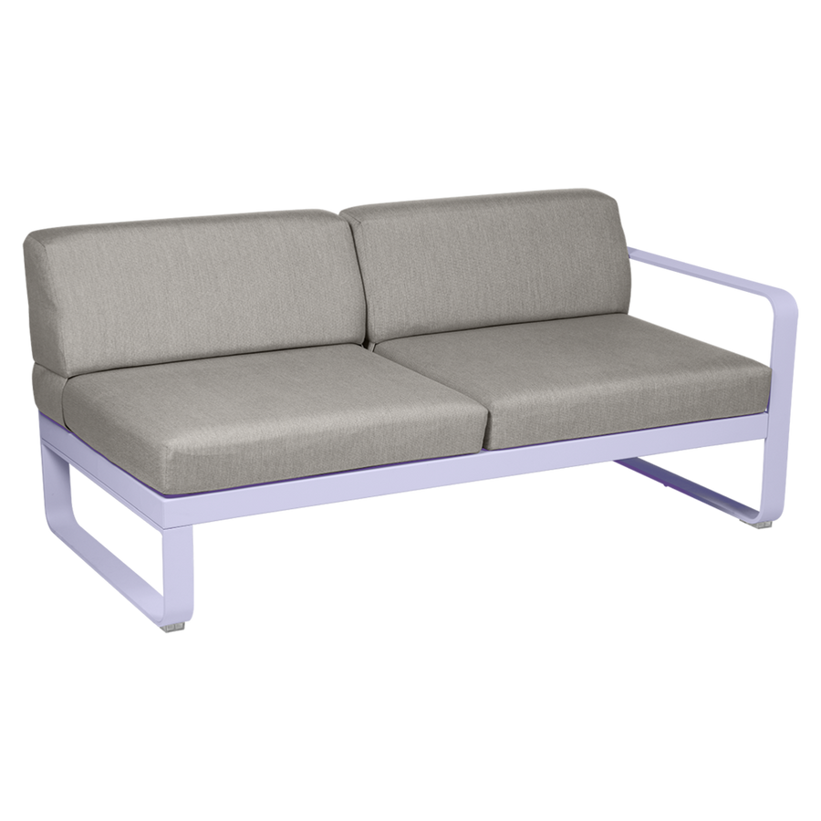 Fermob- Bellevie 2 Seater Right Module - Grey Taupe Cushions