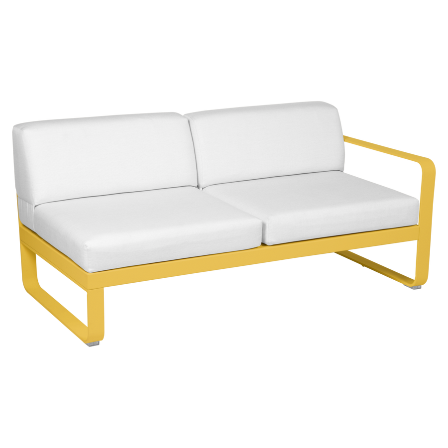 Fermob- Bellevie 2 Seater Right Module - Off White Cushions