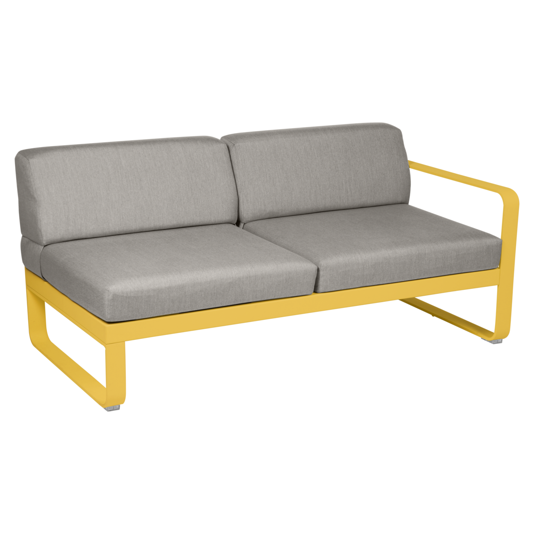 Fermob- Bellevie 2 Seater Right Module - Grey Taupe Cushions