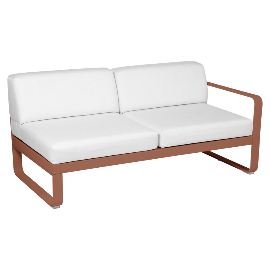 Fermob- Bellevie 2 Seater Right Module - Off White Cushions