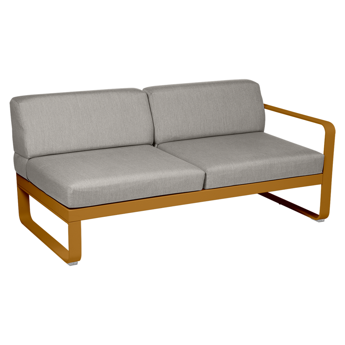 Fermob- Bellevie 2 Seater Right Module - Grey Taupe Cushions