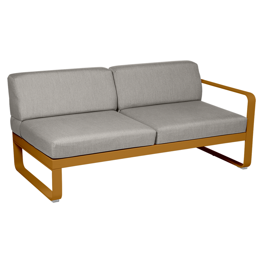 Fermob- Bellevie 2 Seater Right Module - Grey Taupe Cushions