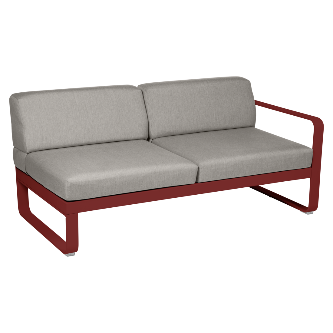 Fermob- Bellevie 2 Seater Right Module - Grey Taupe Cushions