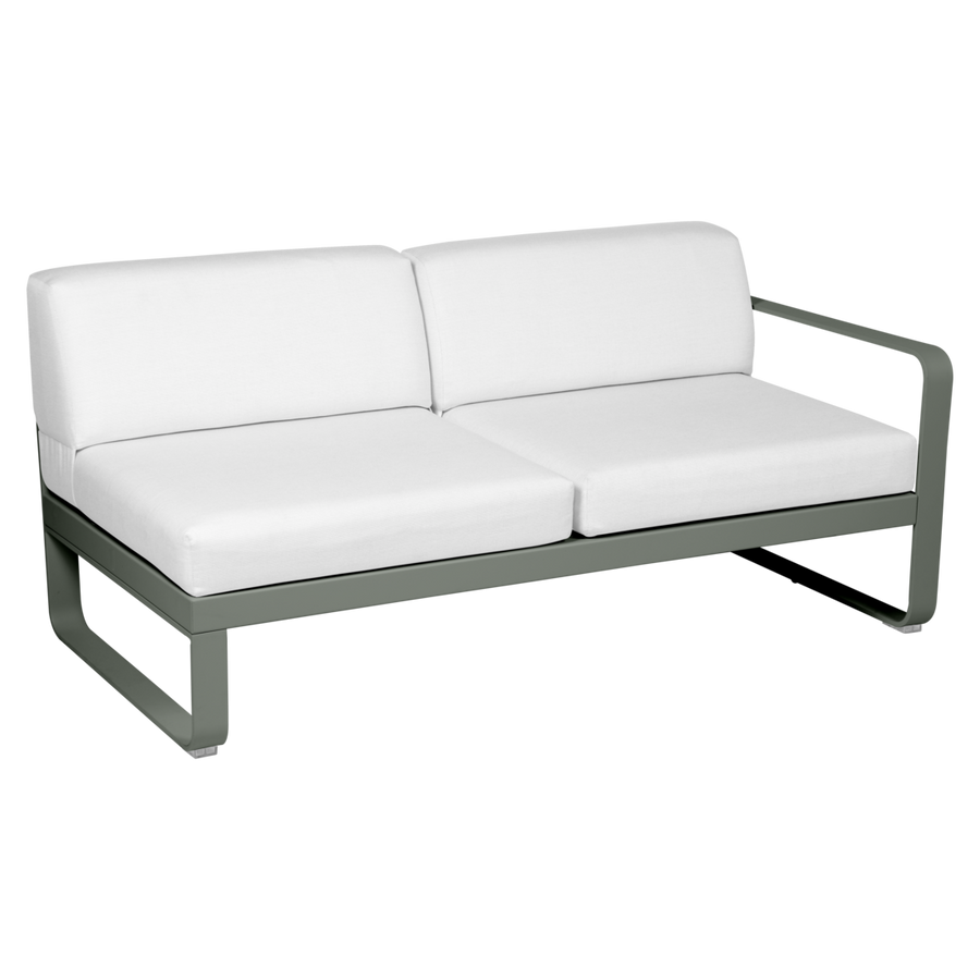 Fermob- Bellevie 2 Seater Right Module - Off White Cushions