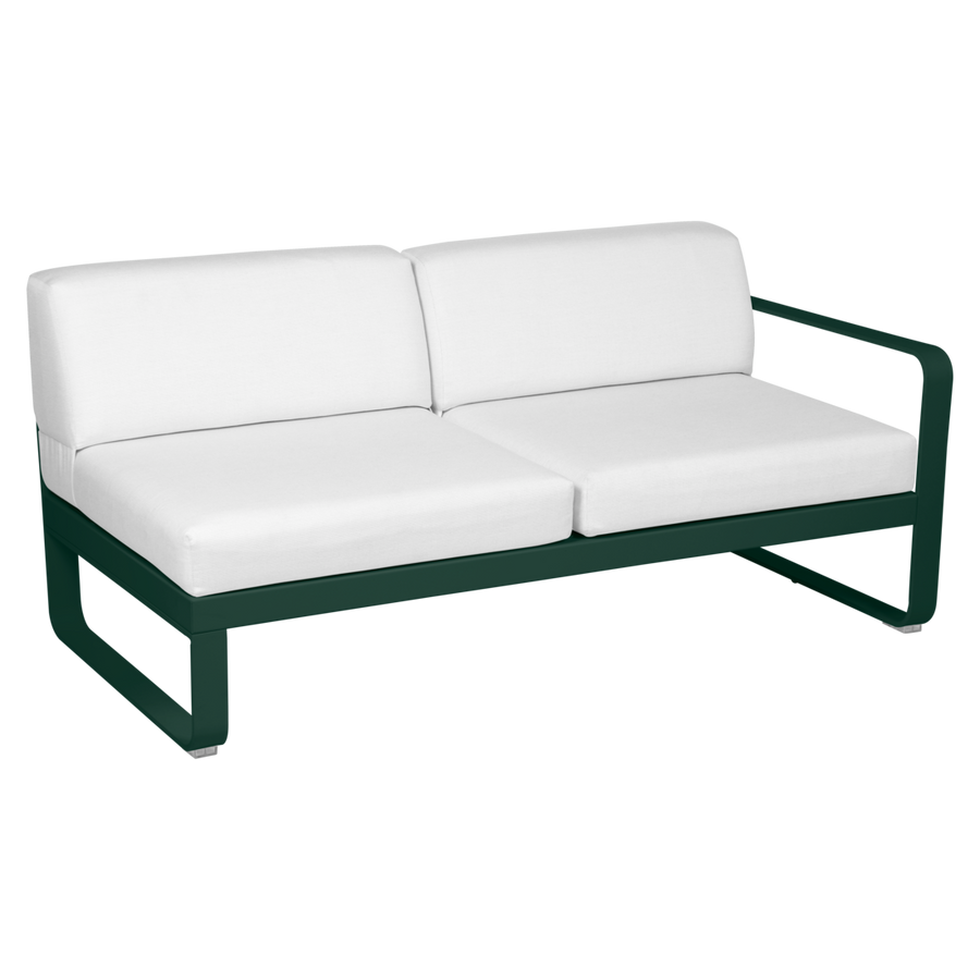 Fermob- Bellevie 2 Seater Right Module - Off White Cushions