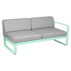 Fermob- Bellevie 2 Seater Right Module - Flannel Grey Cushions