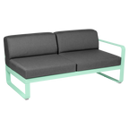 Fermob- Bellevie 2 Seater Right Module - Graphite Grey Cushions