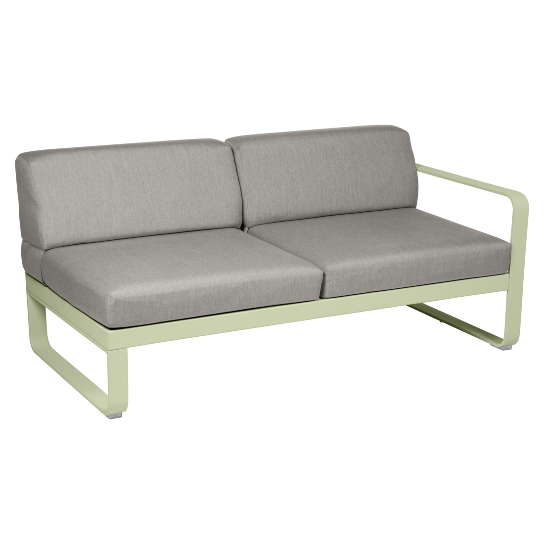 Fermob- Bellevie 2 Seater Right Module - Grey Taupe Cushions