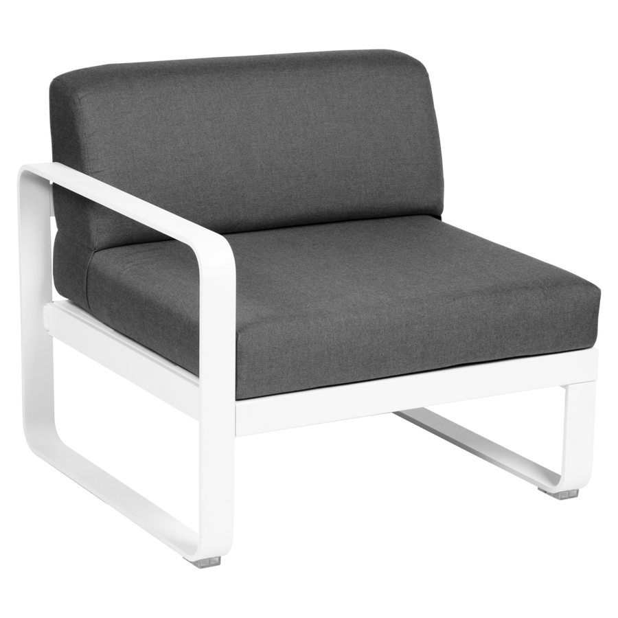Fermob- Bellevie 1 Seater Left Module - Graphite Grey Cushions