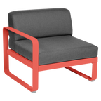 Fermob- Bellevie 1 Seater Left Module - Graphite Grey Cushions