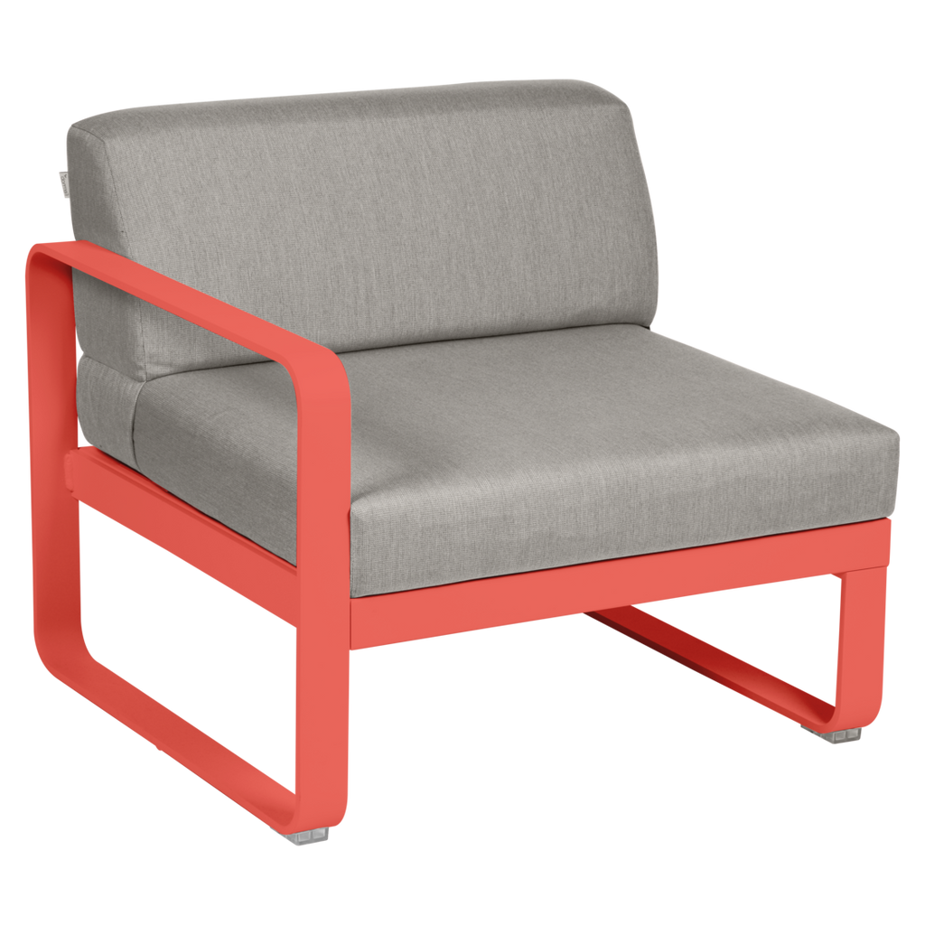 Fermob- Bellevie 1 Seater Left Module - Grey Taupe Cushions