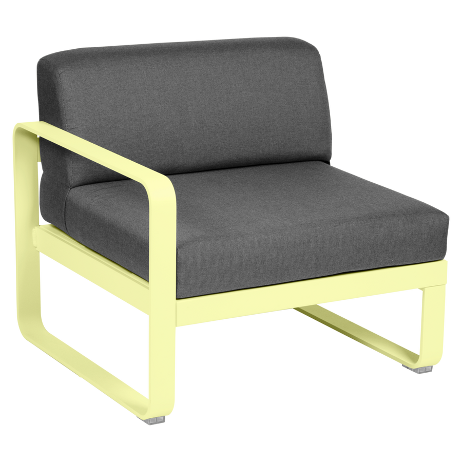Fermob- Bellevie 1 Seater Left Module - Graphite Grey Cushions