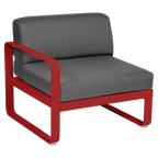 Fermob- Bellevie 1 Seater Left Module - Graphite Grey Cushions