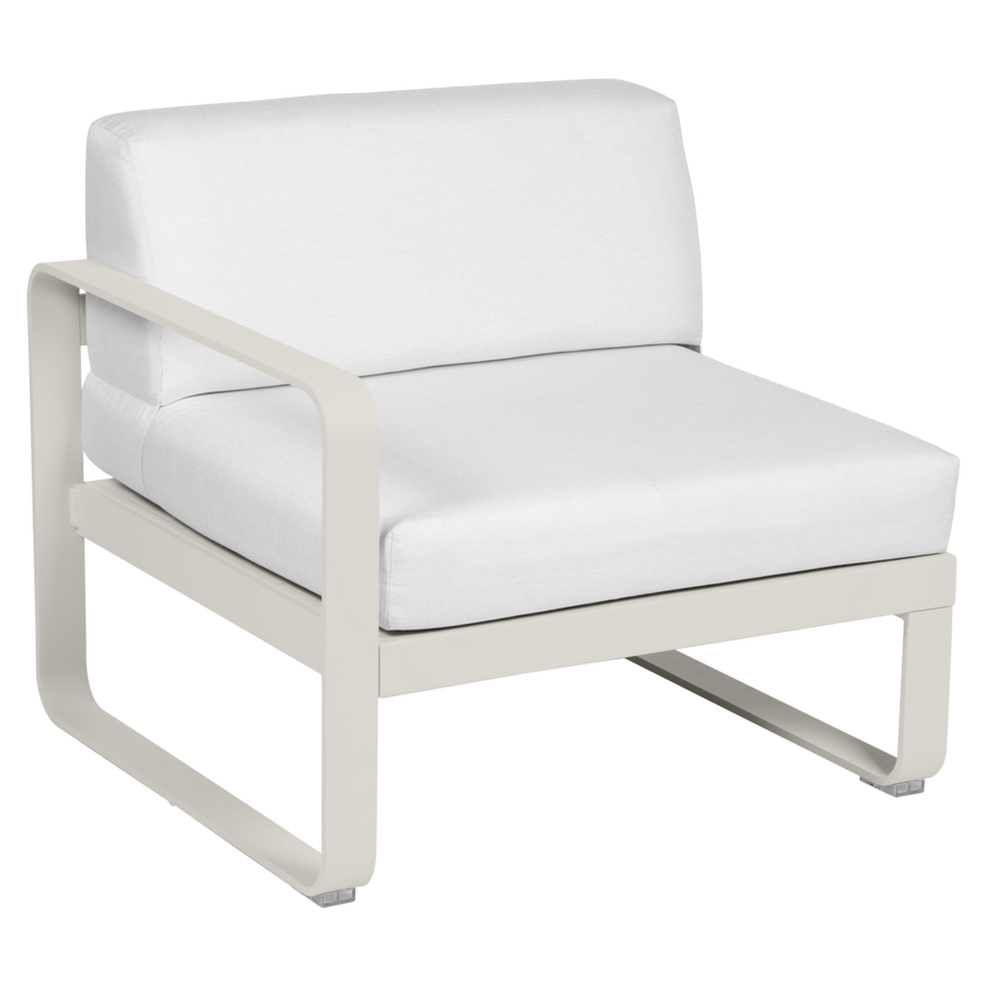Fermob- Bellevie 1 Seater Left Module - Off White Cushions