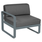 Fermob- Bellevie 1 Seater Left Module - Graphite Grey Cushions