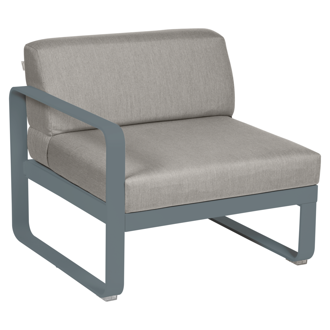 Fermob- Bellevie 1 Seater Left Module - Grey Taupe Cushions