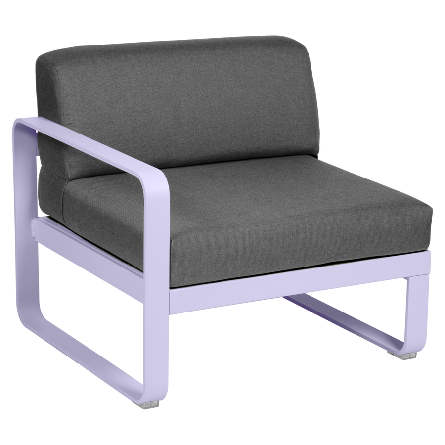 Fermob- Bellevie 1 Seater Left Module - Graphite Grey Cushions