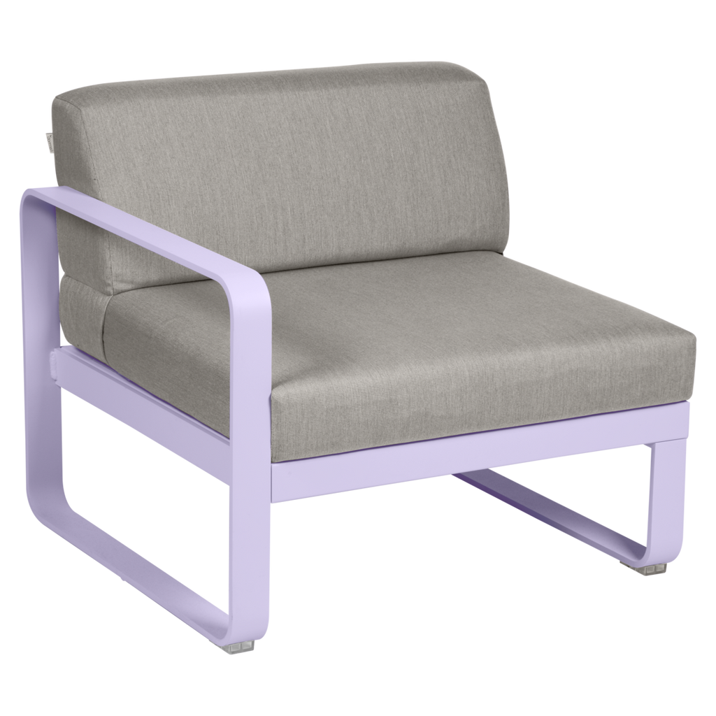 Fermob- Bellevie 1 Seater Left Module - Grey Taupe Cushions